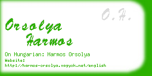 orsolya harmos business card